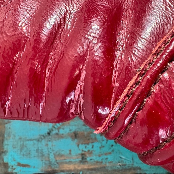 Fly Girl Red Ankle Boots Back Zip Size 41 - Picture 8 of 13